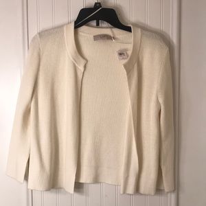 Cream LOFT Cardigan
